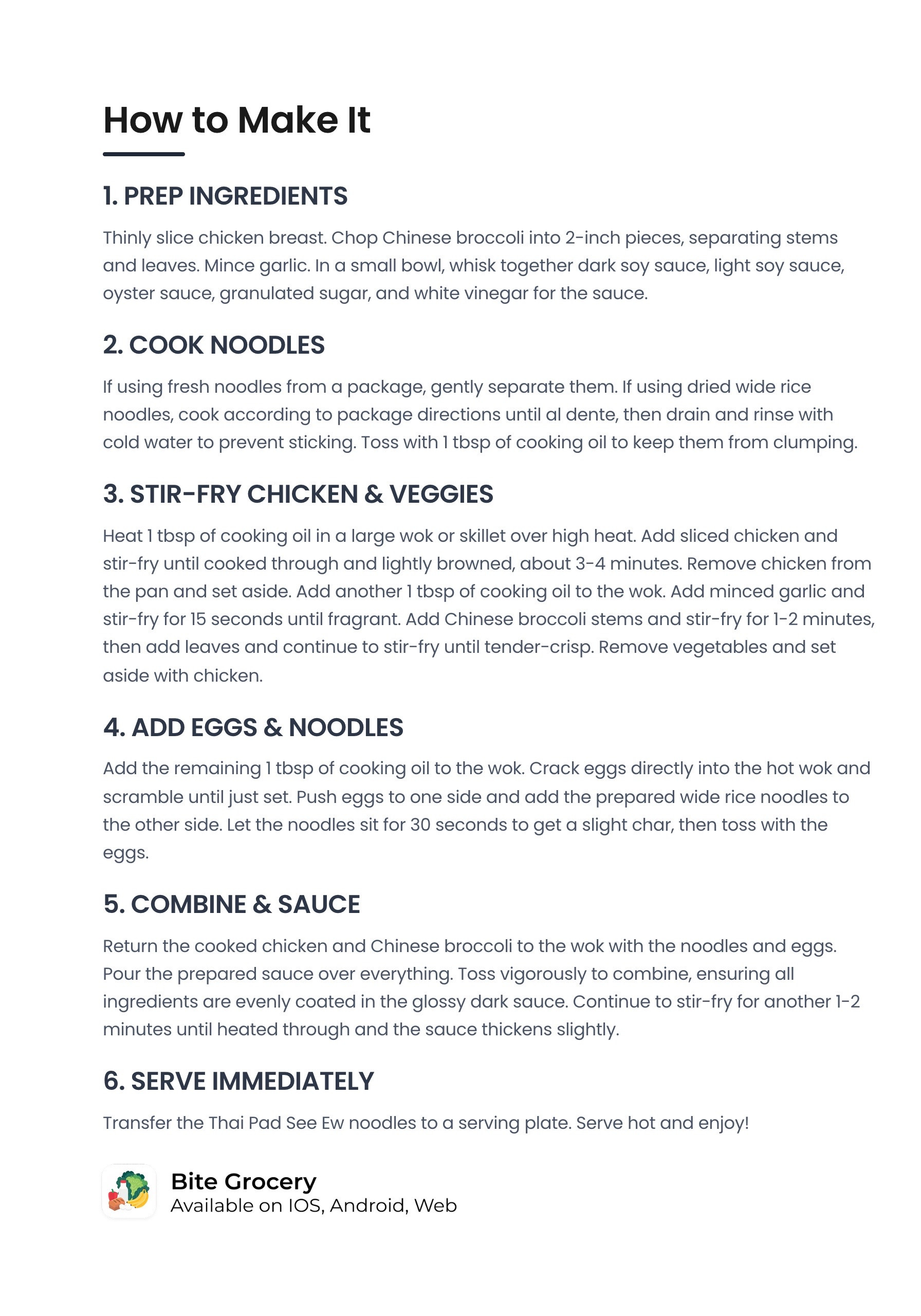 Authentic Thai Pad See Ew Recipe 🥢