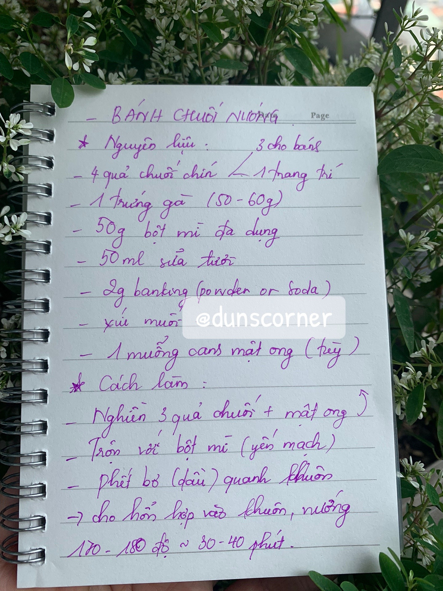🌻Bánh chuối nướng cực đơn giản