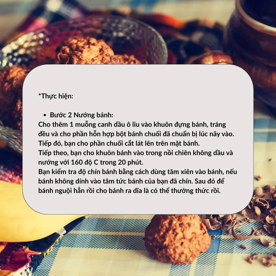 Bánh chuối yến mạch truyền thống.