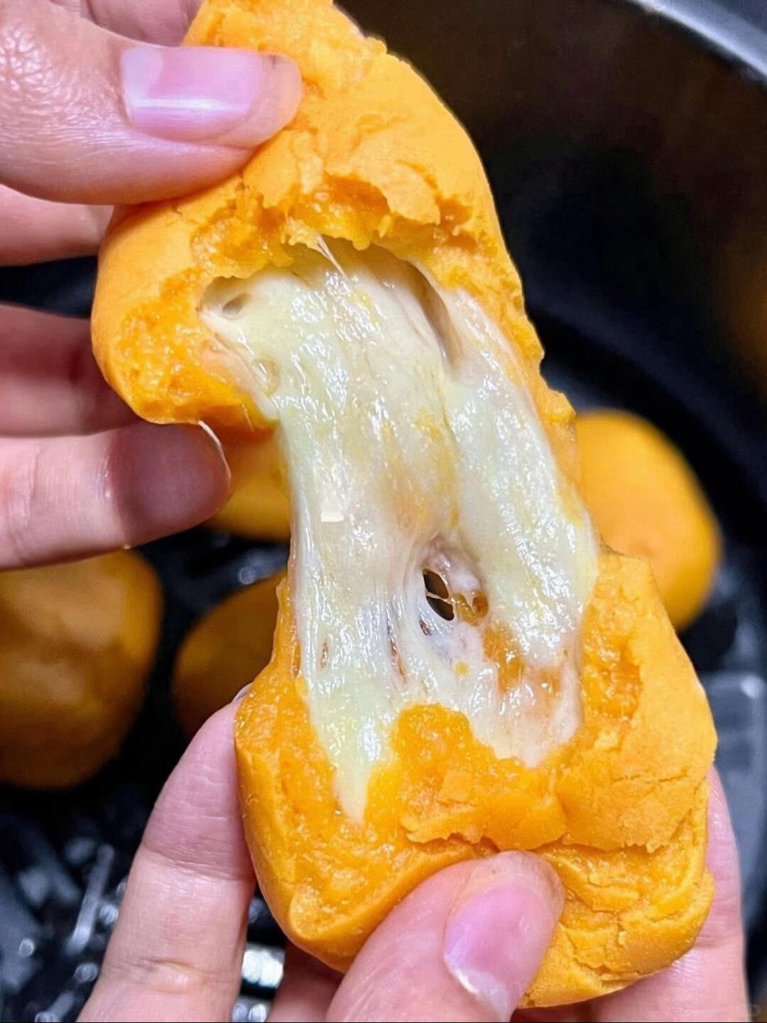 BÁNH KHOAI LANG PHÔ MAI - ĐẬU ĐỎ SIÊU ĐƠN GIẢN BẰNG NỒI CHIÊN KHÔNG DẦU 🍠