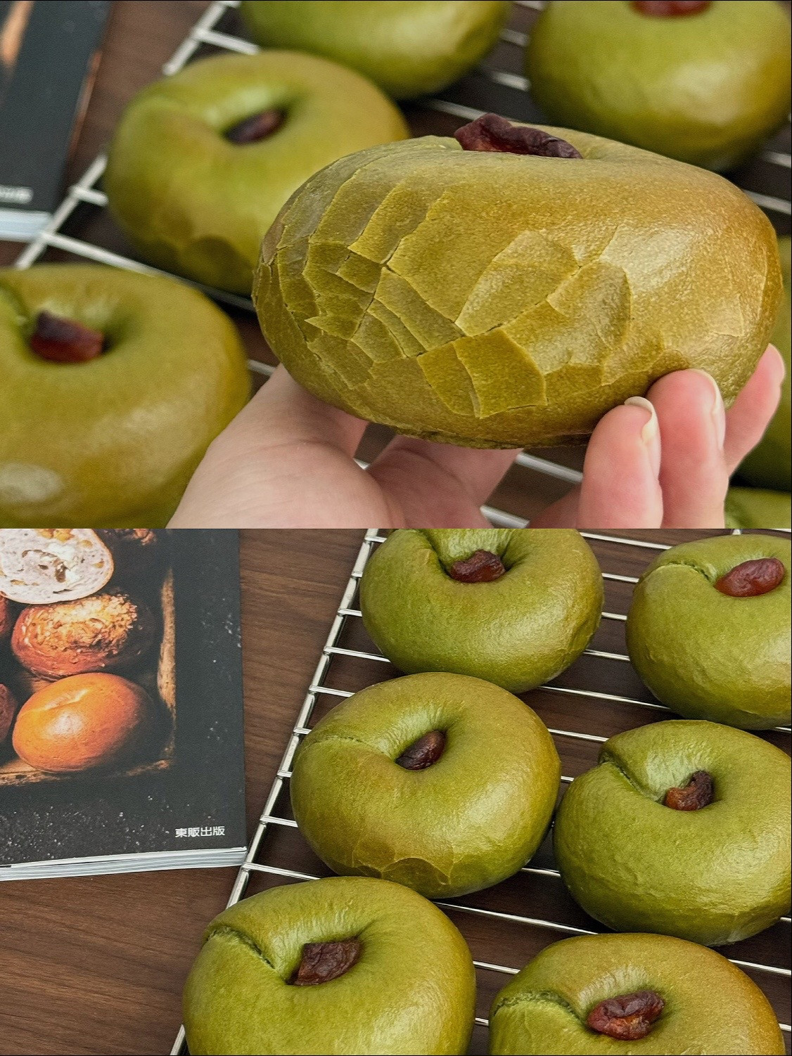 🍵 Bánh mì Bagel sữa chua mơ Matcha