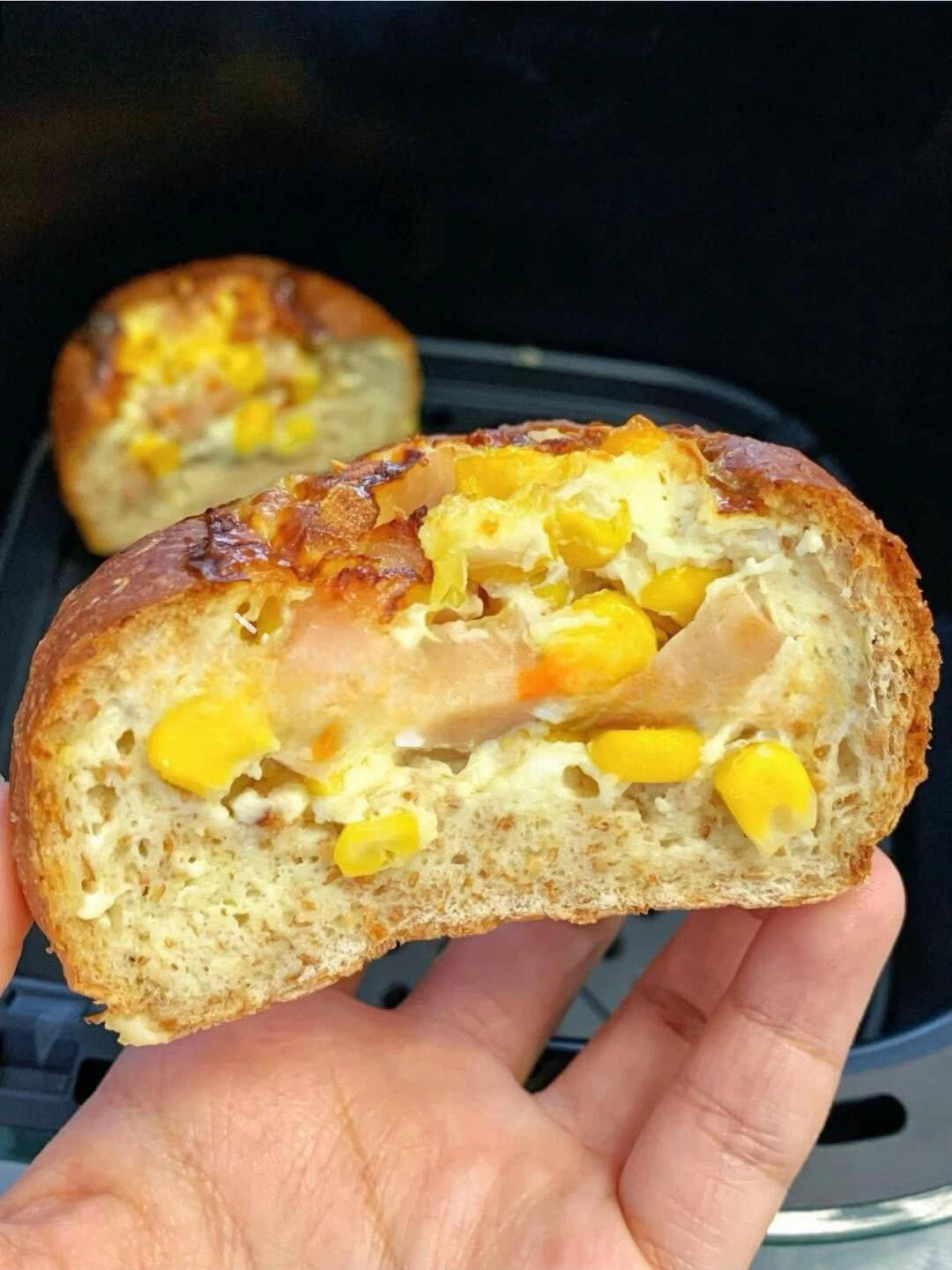 🍔 BÁNH MÌ NGUYÊN CÁM NHÂN GIĂM BÔNG BẰNG NỒI CHIÊN KHÔNG DẦU 🥯
