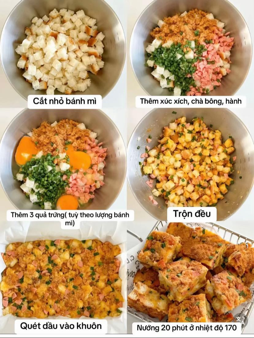 bánh mì nướng chà bông