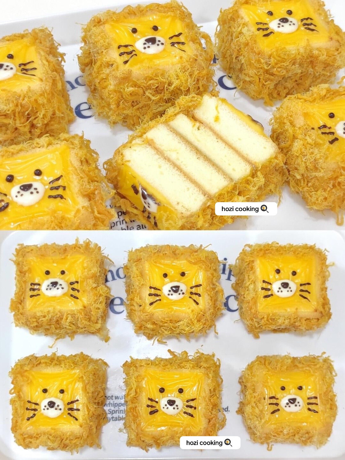 🦁 Bánh phô mai thịt bông “sư tử nhỏ” | Dễ làm mà lại ngon