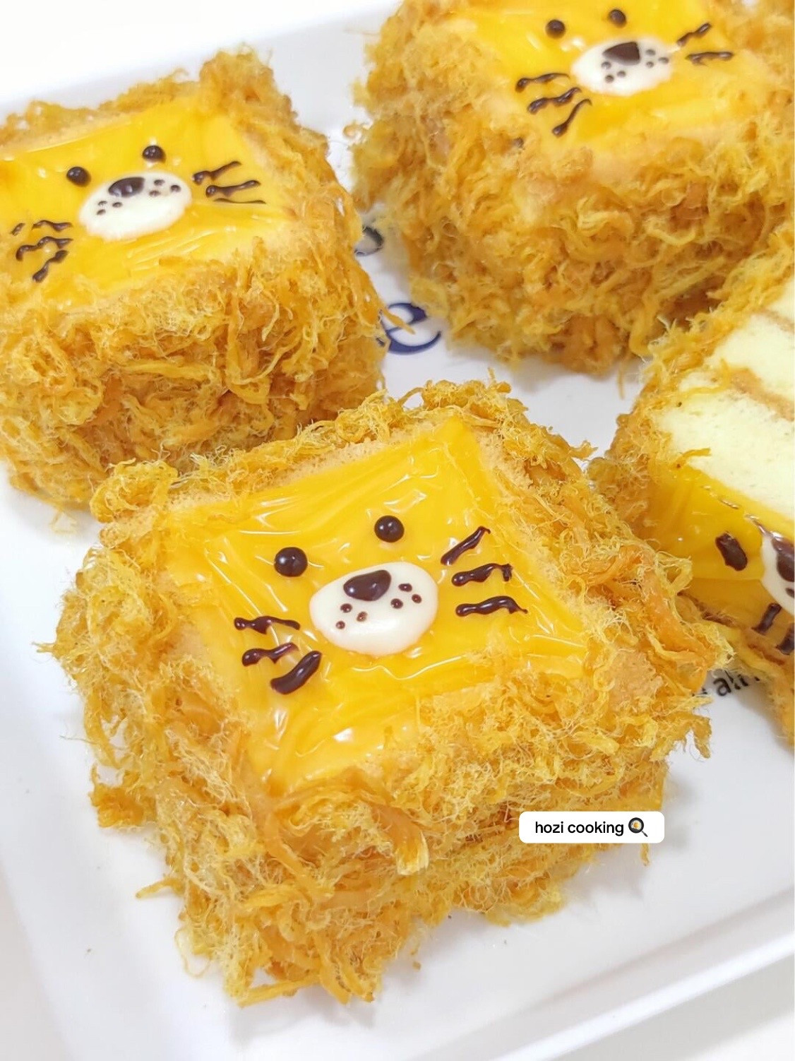 🦁 Bánh phô mai thịt bông “sư tử nhỏ” | Dễ làm mà lại ngon
