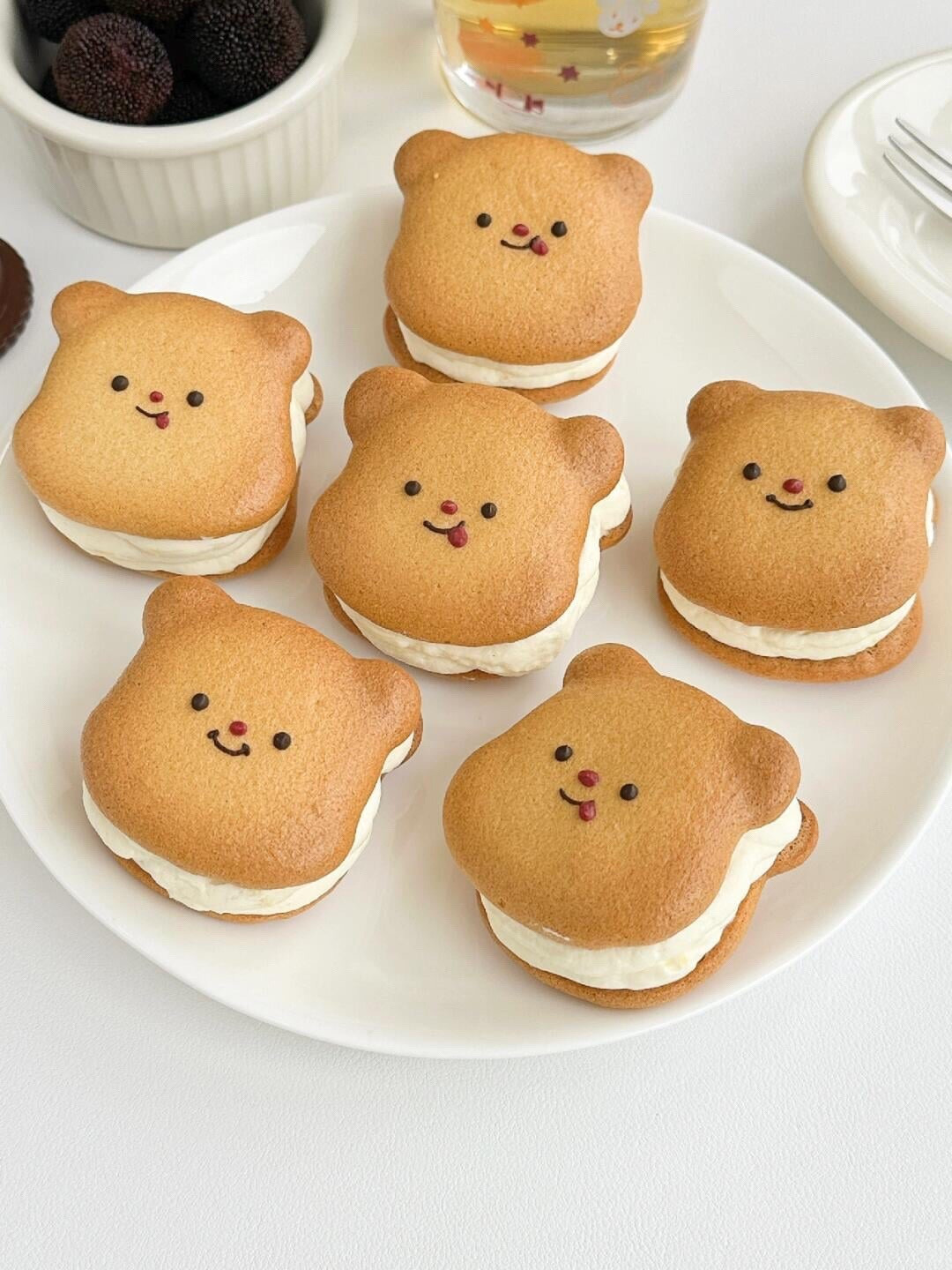Bánh quy kem gấu nhỏ Earl Grey sầu riêng 🐻🍯