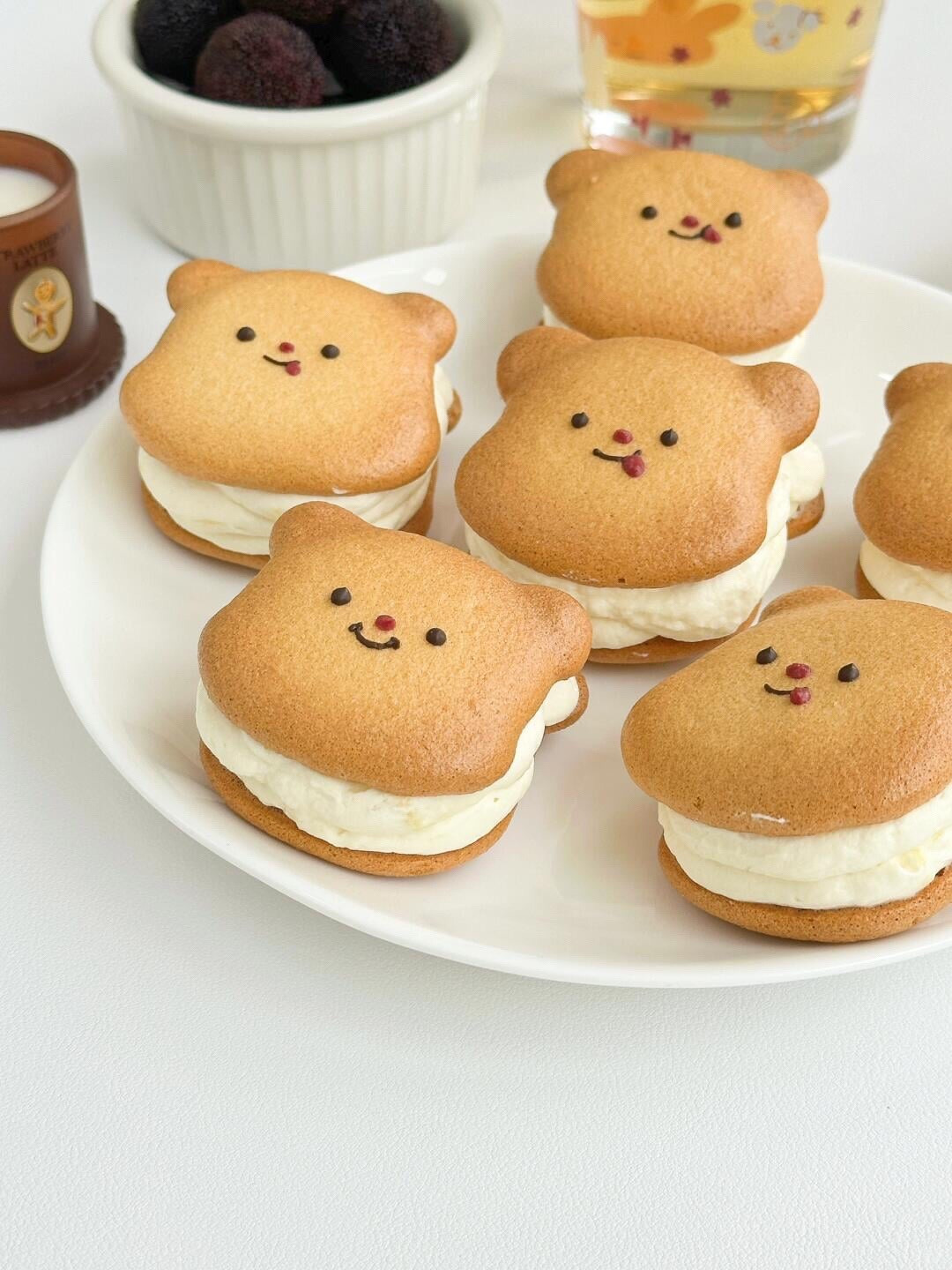 Bánh quy kem gấu nhỏ Earl Grey sầu riêng 🐻🍯
