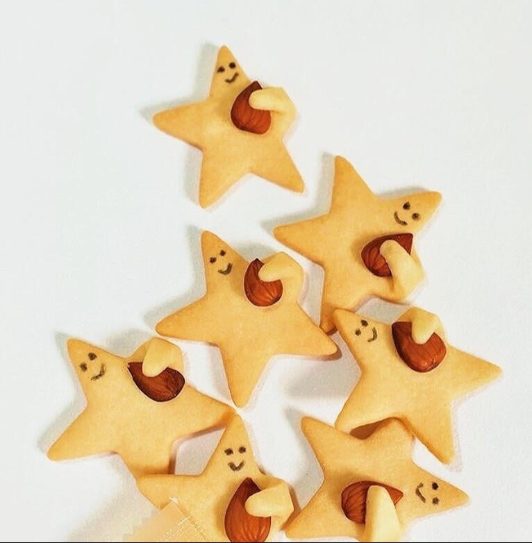 🥨Bánh quy ngôi sao ôm hạnh nhân 🌟💫