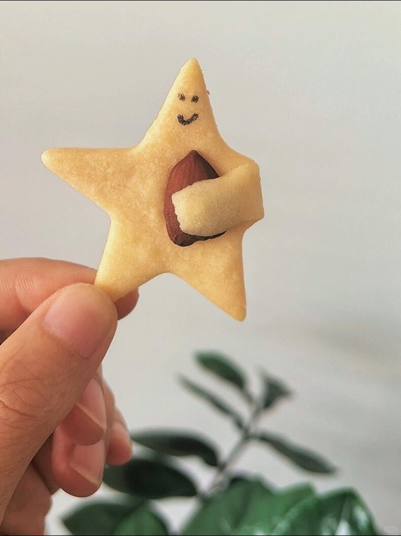 🥨Bánh quy ngôi sao ôm hạnh nhân 🌟💫