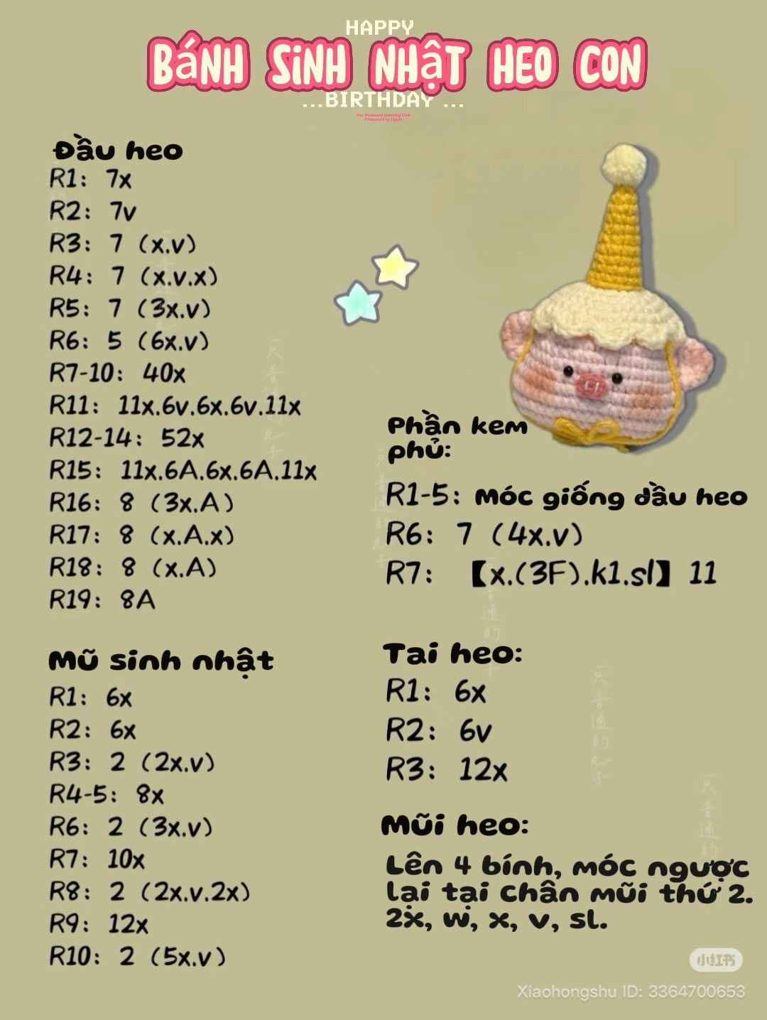bánh sinh nhật heo con