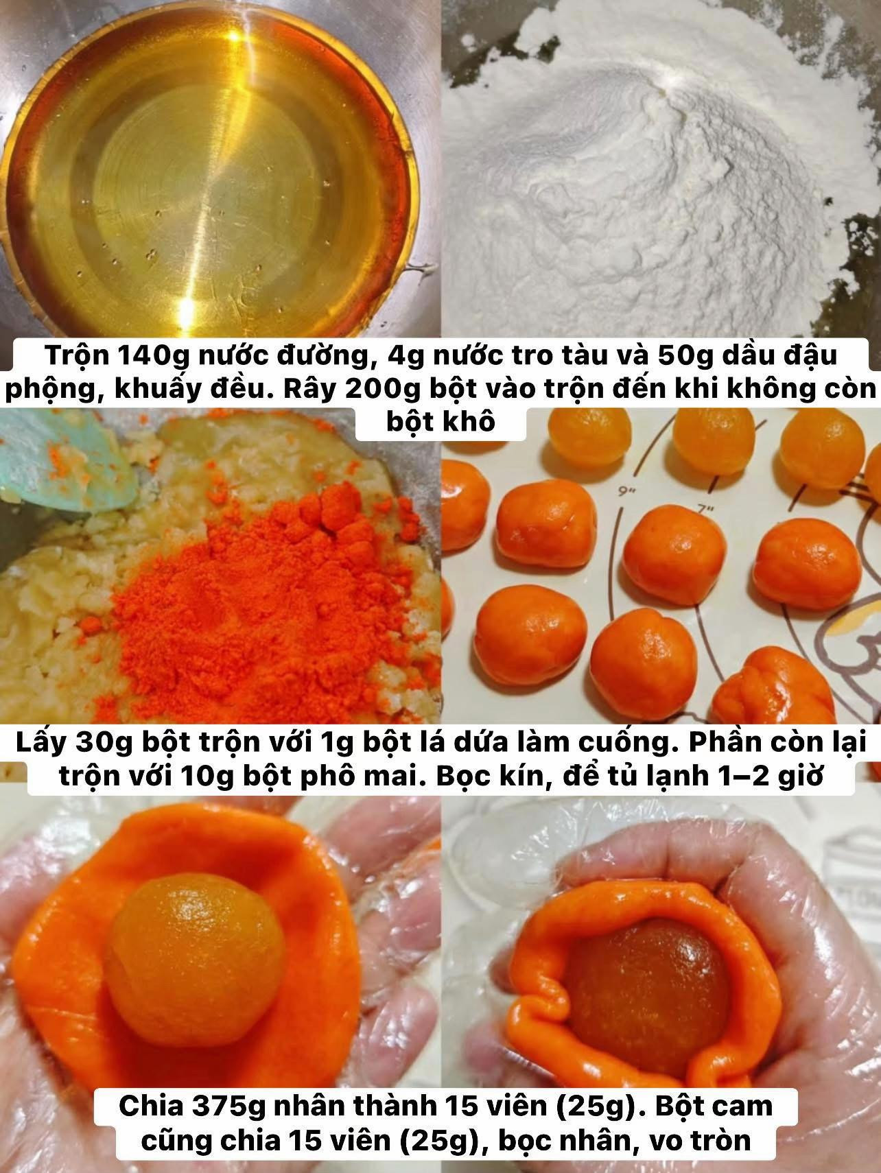 🥮Bánh trung thu hồng giòn nhân dứa 🍍 Bánh siêu ngon, cả nhà thử nhé!