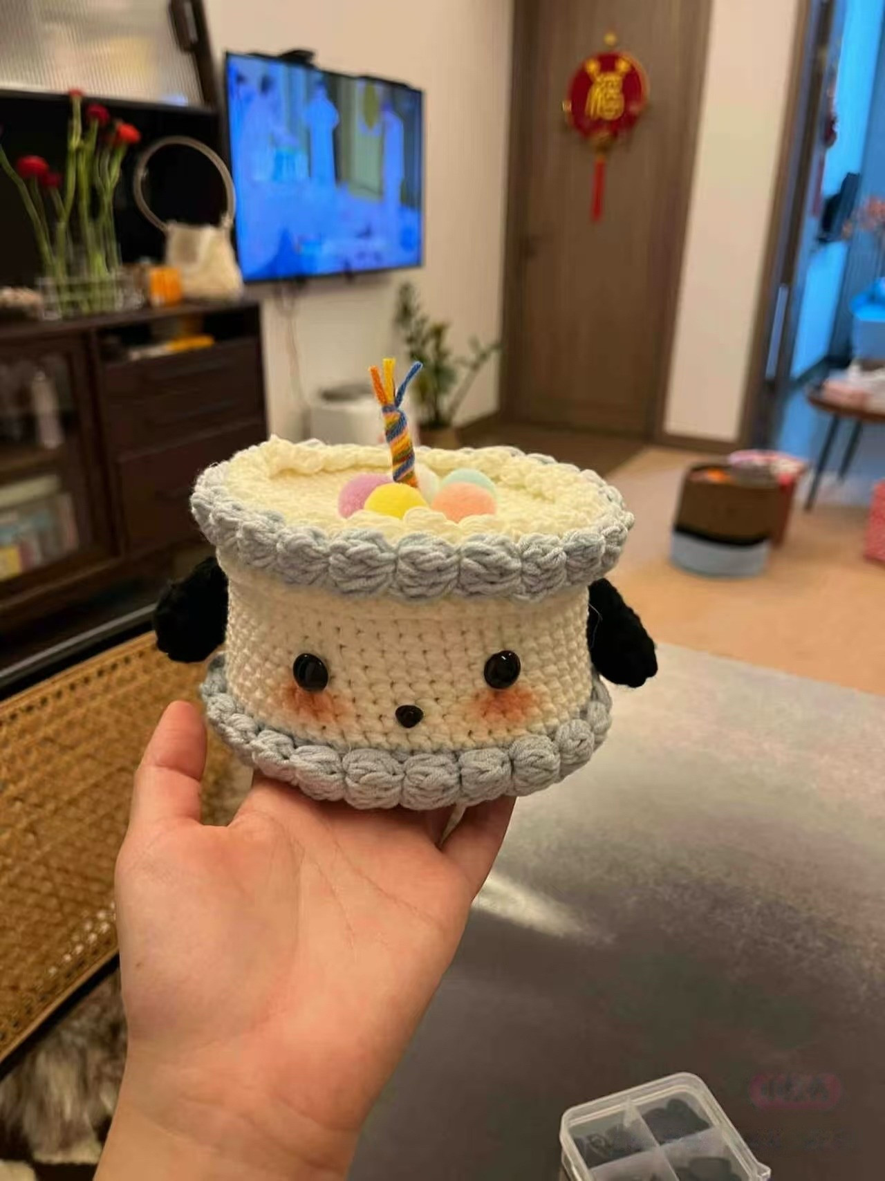 Bolo de crochê fofo de ovelha: um presente encantador e artesanal