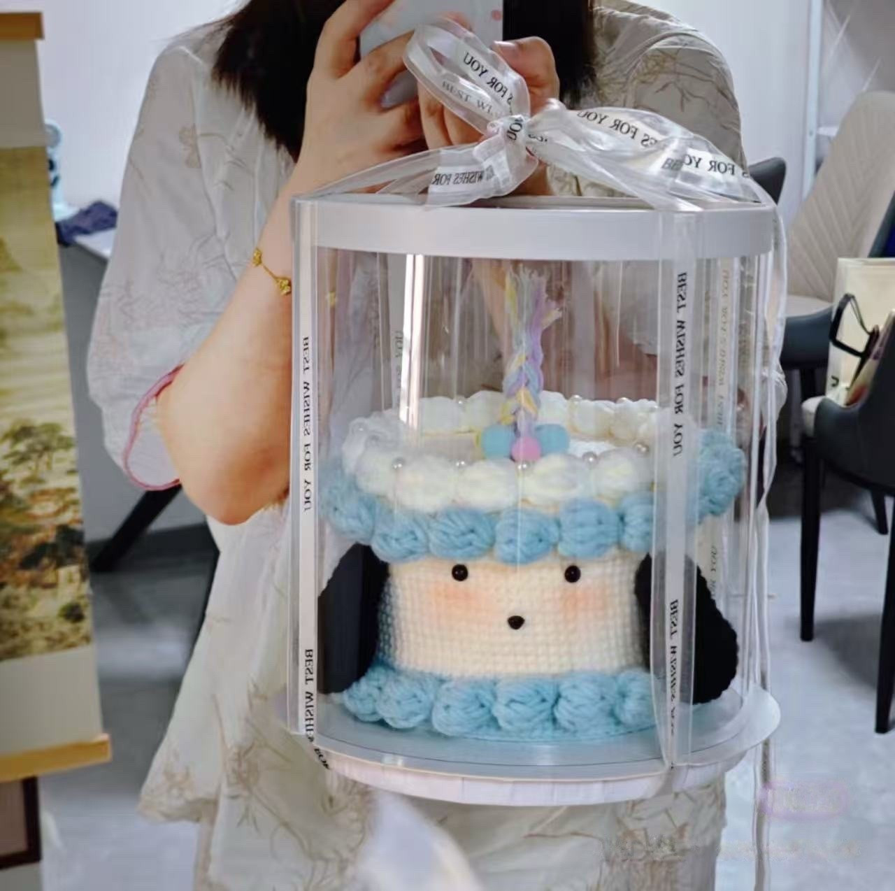 Bolo de crochê fofo de ovelha: um presente encantador e artesanal