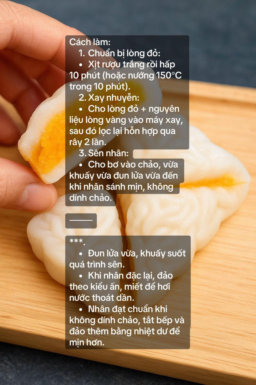 Cách làm Bánh Dẻo Kem Trứng đang hot