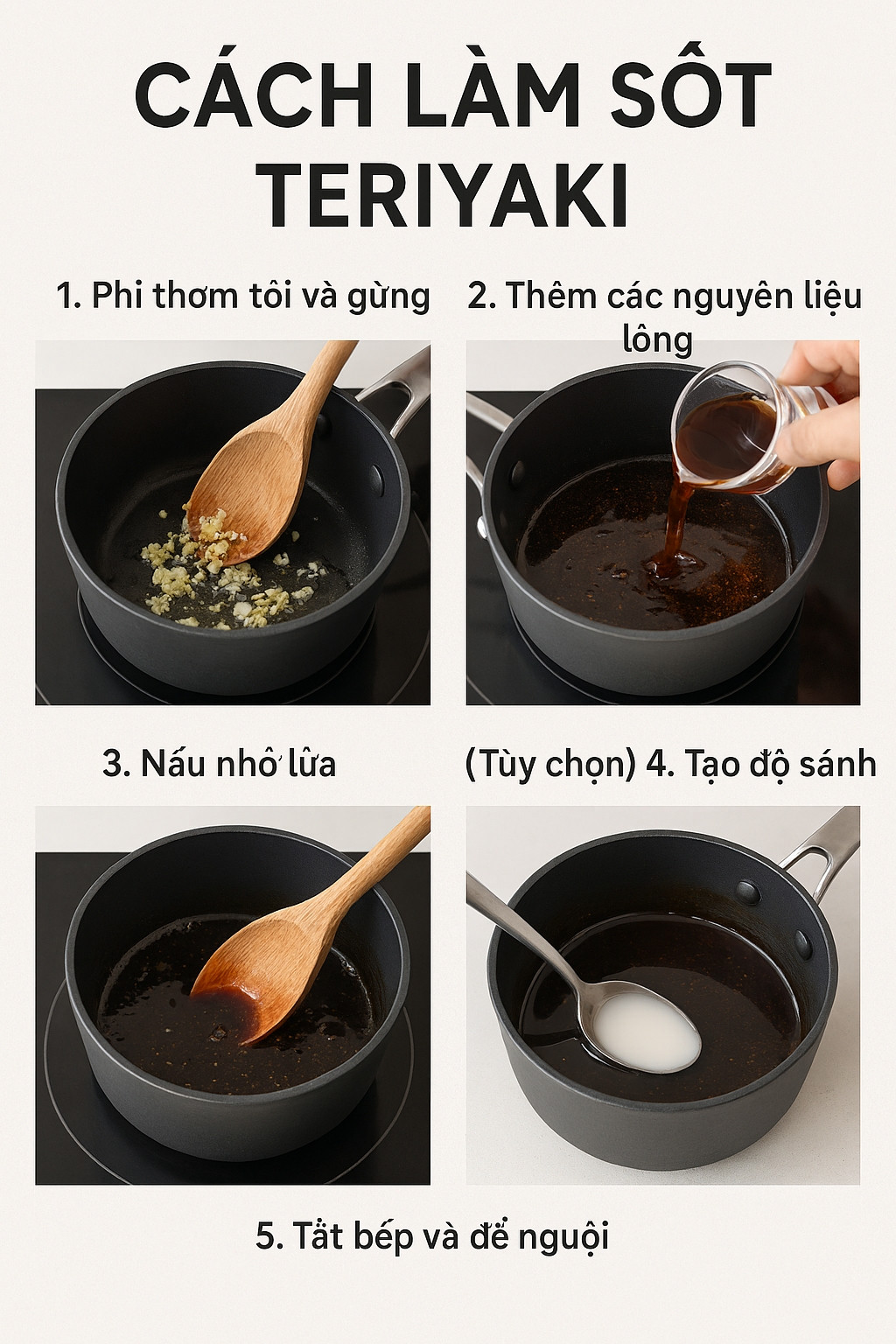 🍶 Cách làm sốt Teriyaki cơ bản