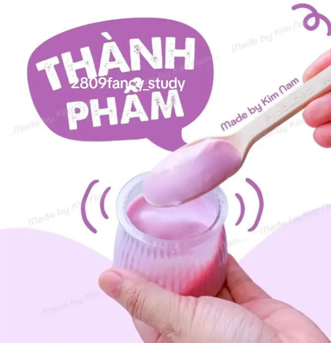 Cách làm sữa chua mix khoai lang tím