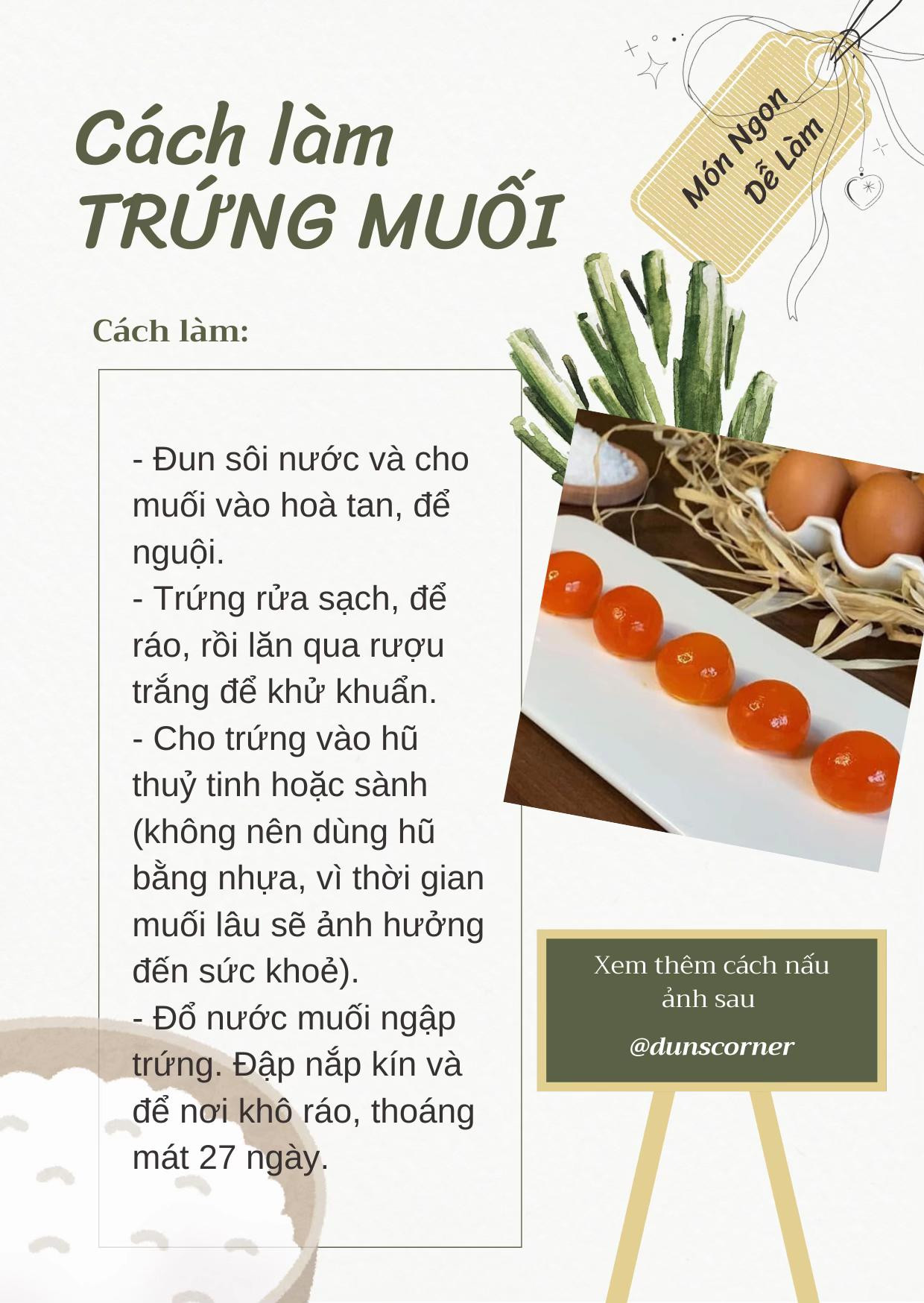 Cách làm trứng muối siêu chi tiết
