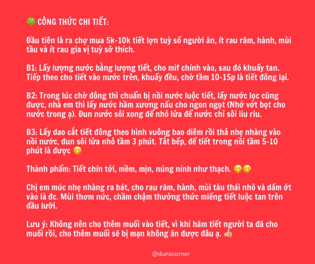 Cách luộc tiết mịn như thạch - Công thức không chủ quán nào muốn tiết lộ