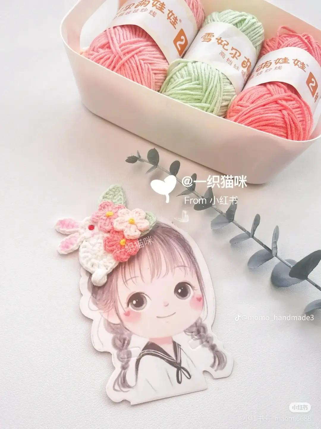 cài tóc thỏ hoa nhỏ