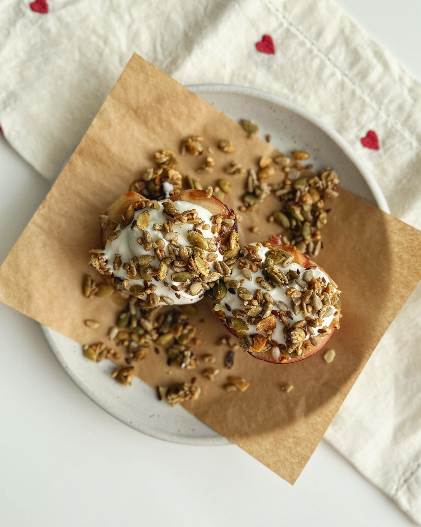 Caramelized Peach Delight with Skyr and Granola