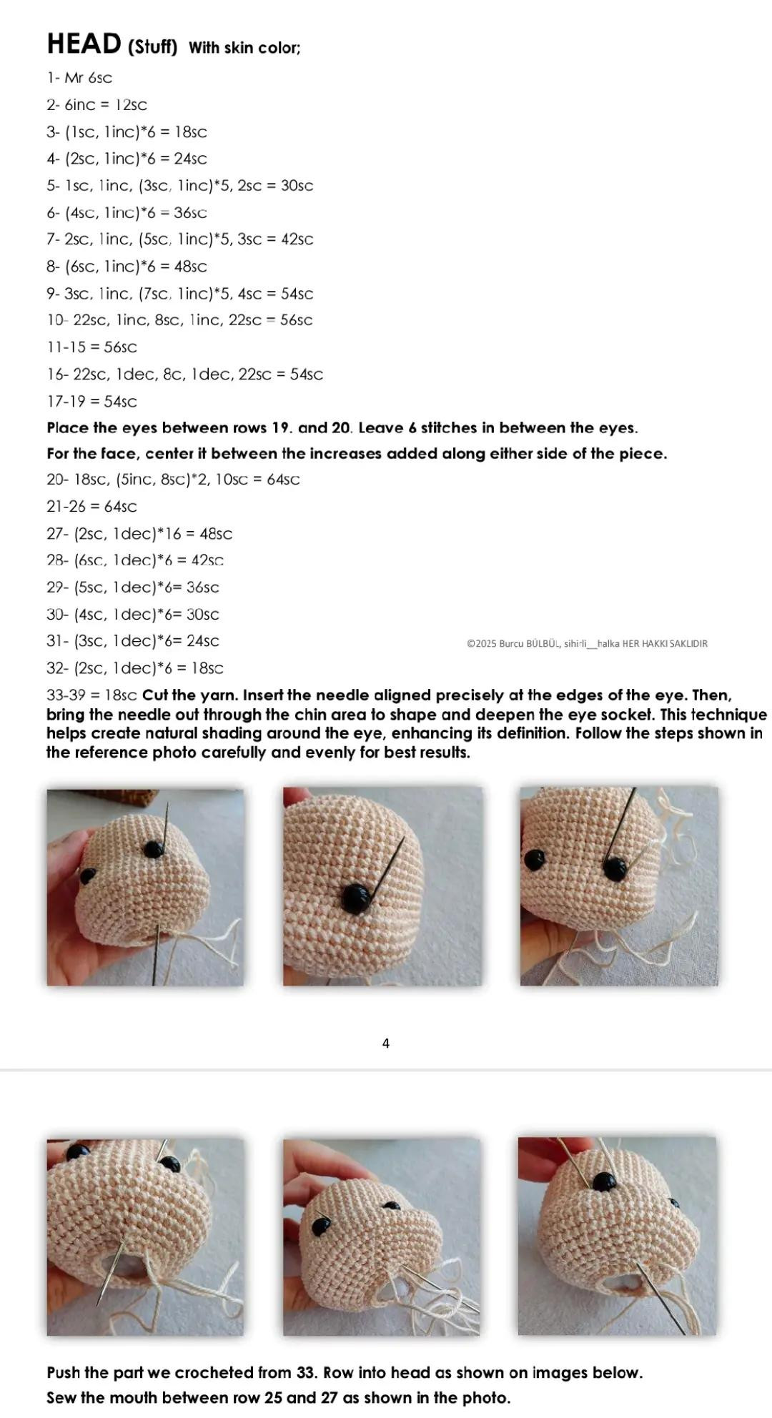 Charming Crochet Scarecrow Doll with Cute Details and Accessories