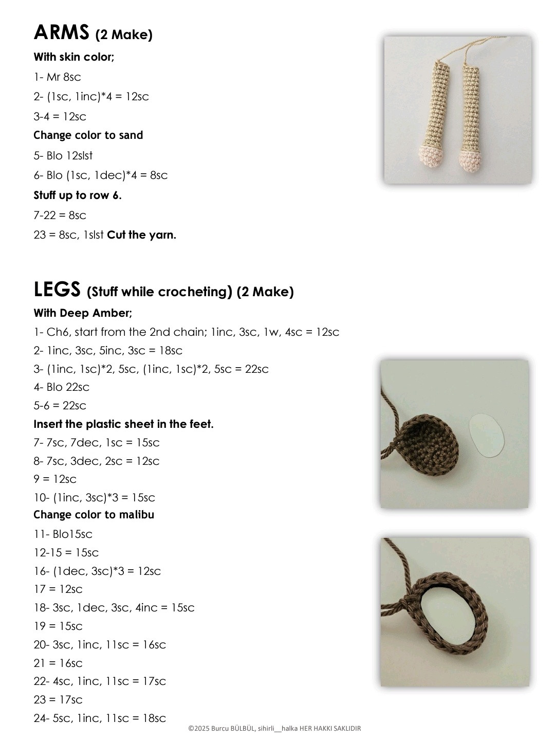 Charming Crochet Scarecrow Doll with Cute Details and Accessories