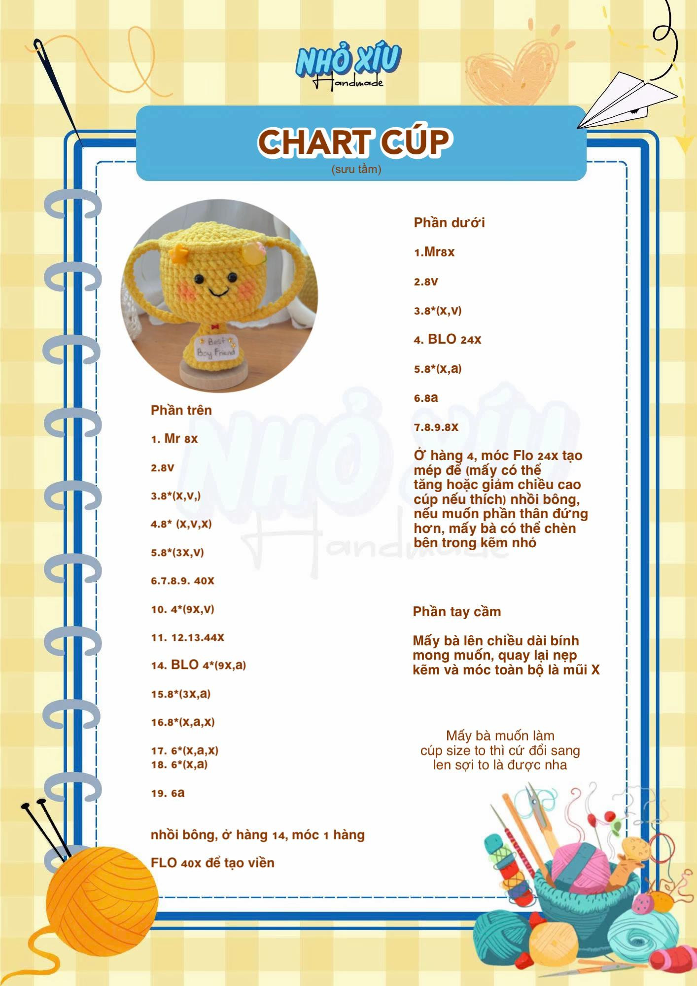 chart cúp hồng