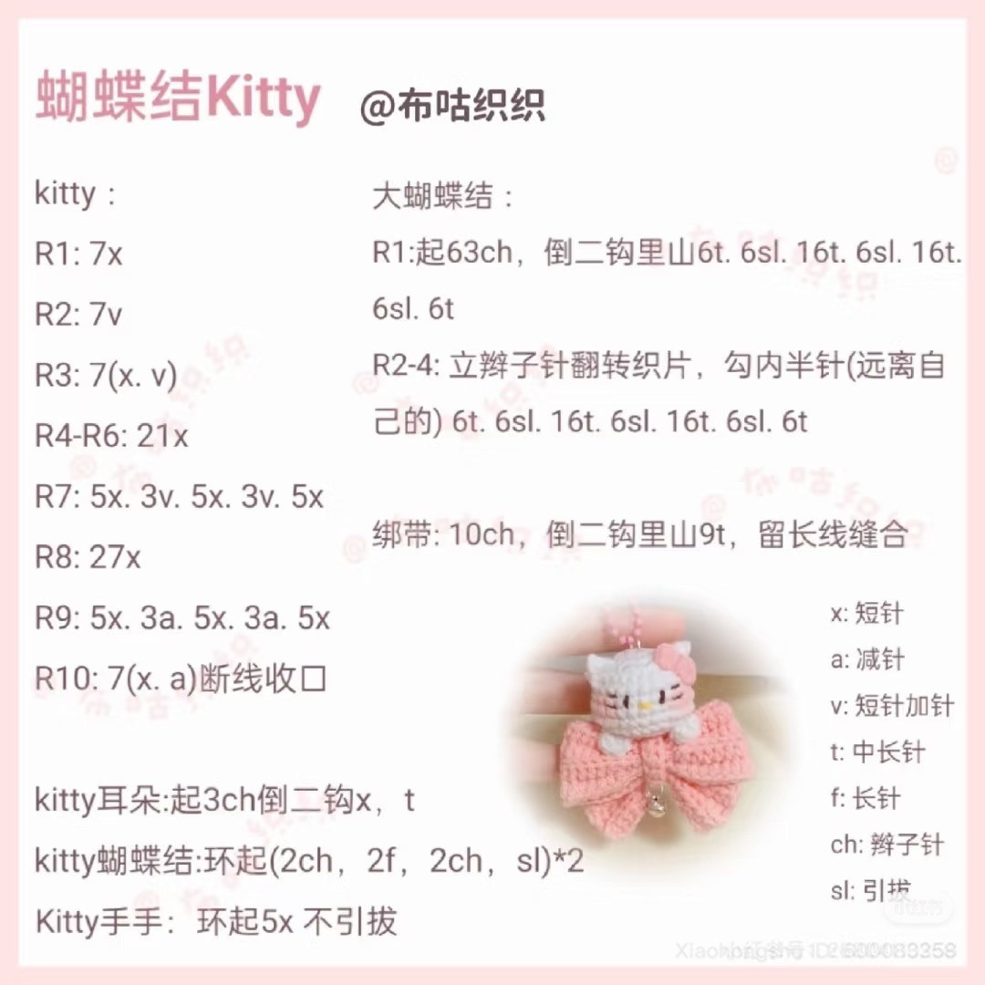 Chart dịch nơ hellokitty