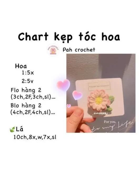 chart kẹp hoa