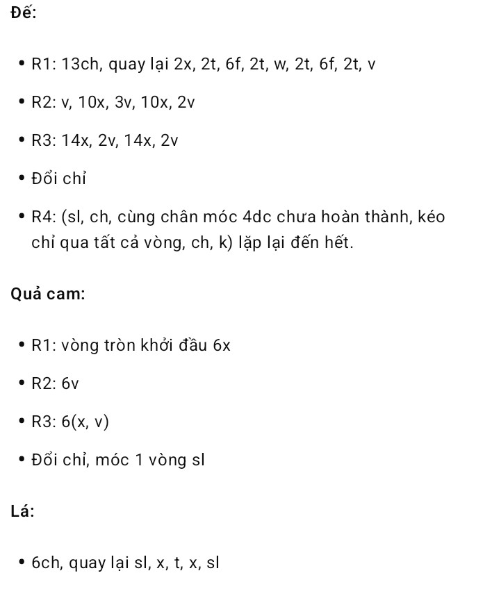 Chart kẹp miếng cam 🍊