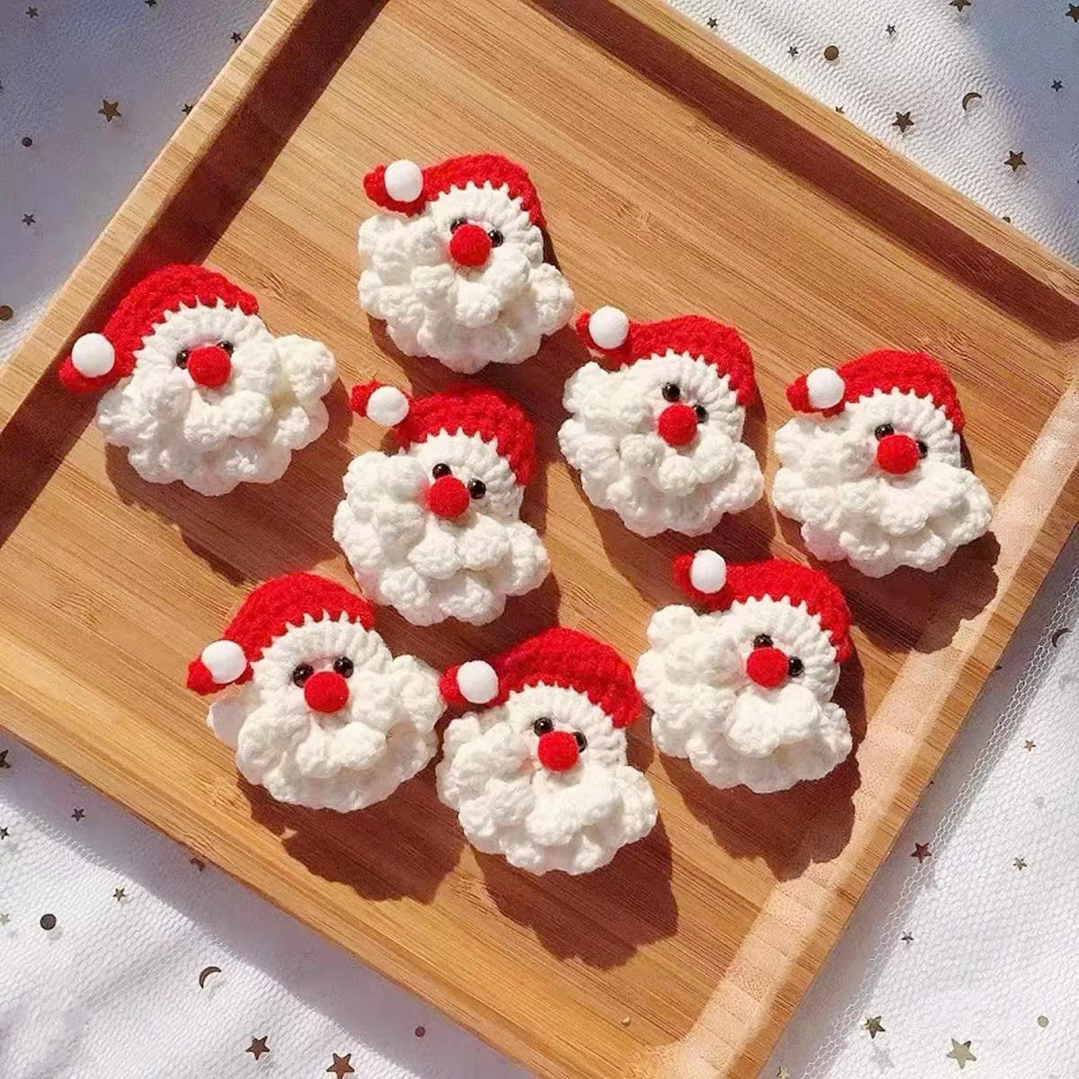 Chart kẹp tóc ông già Noel #chartcrochet #chart #noel #kẹptoc #chartsuutam