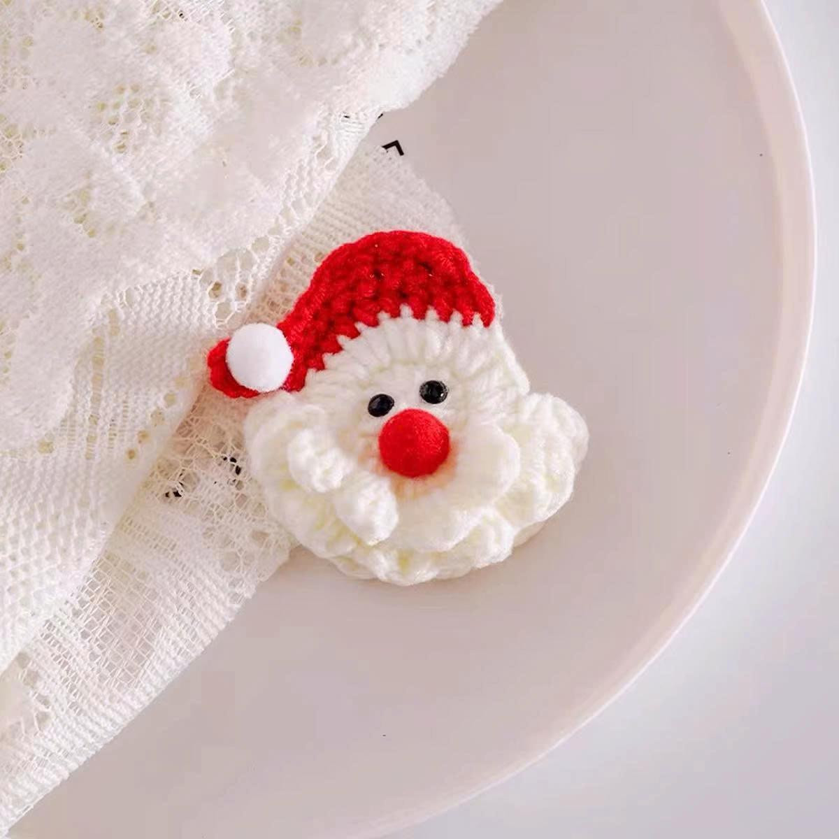 Chart kẹp tóc ông già Noel #chartcrochet #chart #noel #kẹptoc #chartsuutam