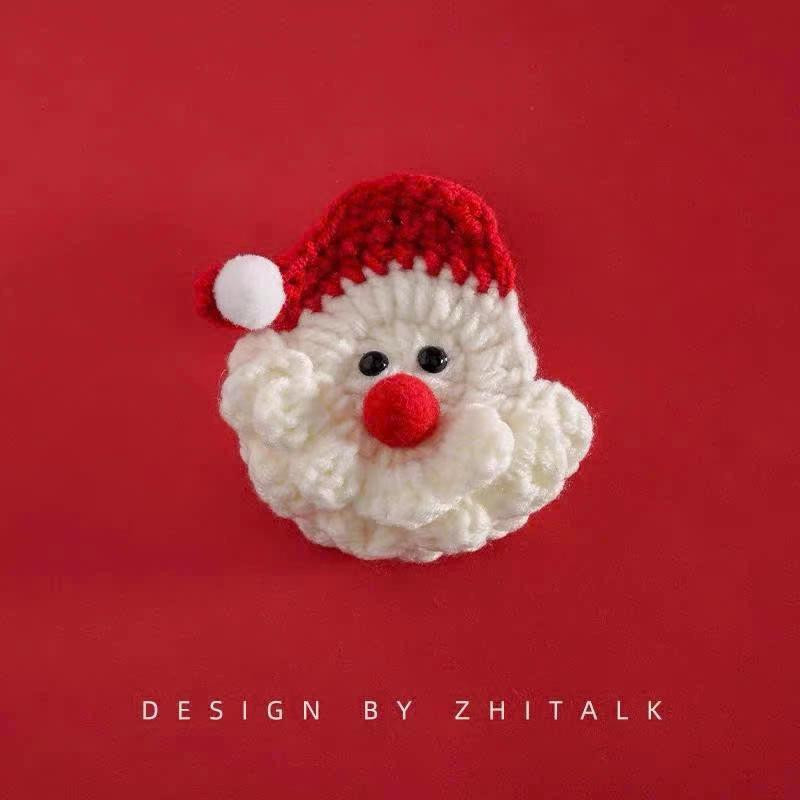 Chart kẹp tóc ông già Noel #chartcrochet #chart #noel #kẹptoc #chartsuutam