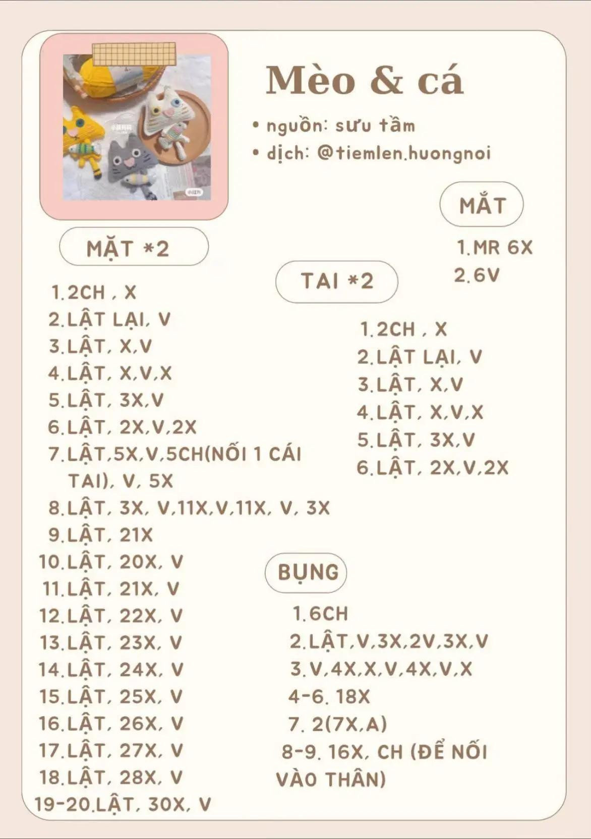 Chart Mèo & Cá