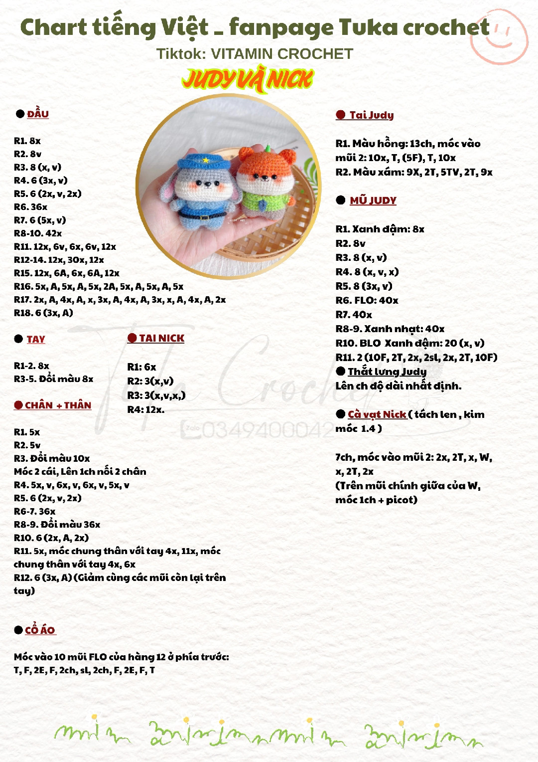 CHART MÓC JUDY & NICK