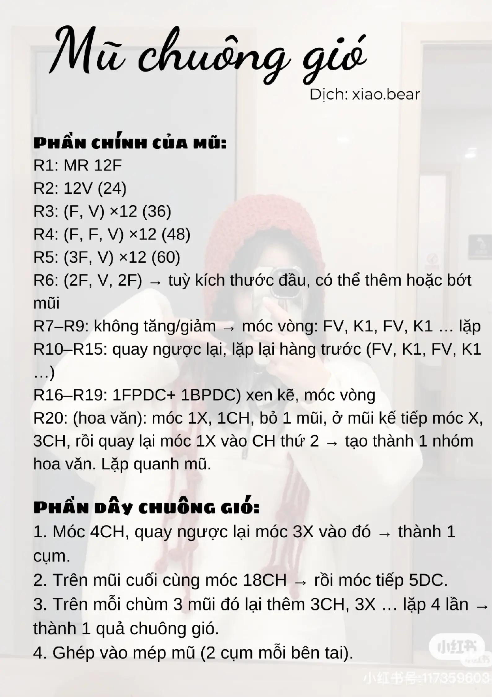 chart móc mũ người tuyết
