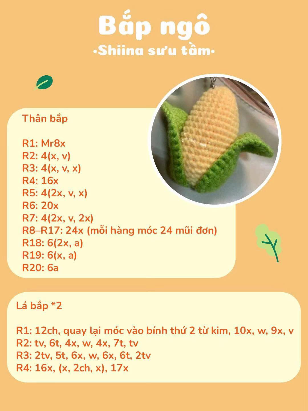 chart móc rau củ xinh xinh, vợ chồng hành tỏi, cà rốt xinh xinh, cà tím mini, bắp ngô, bé củ cải