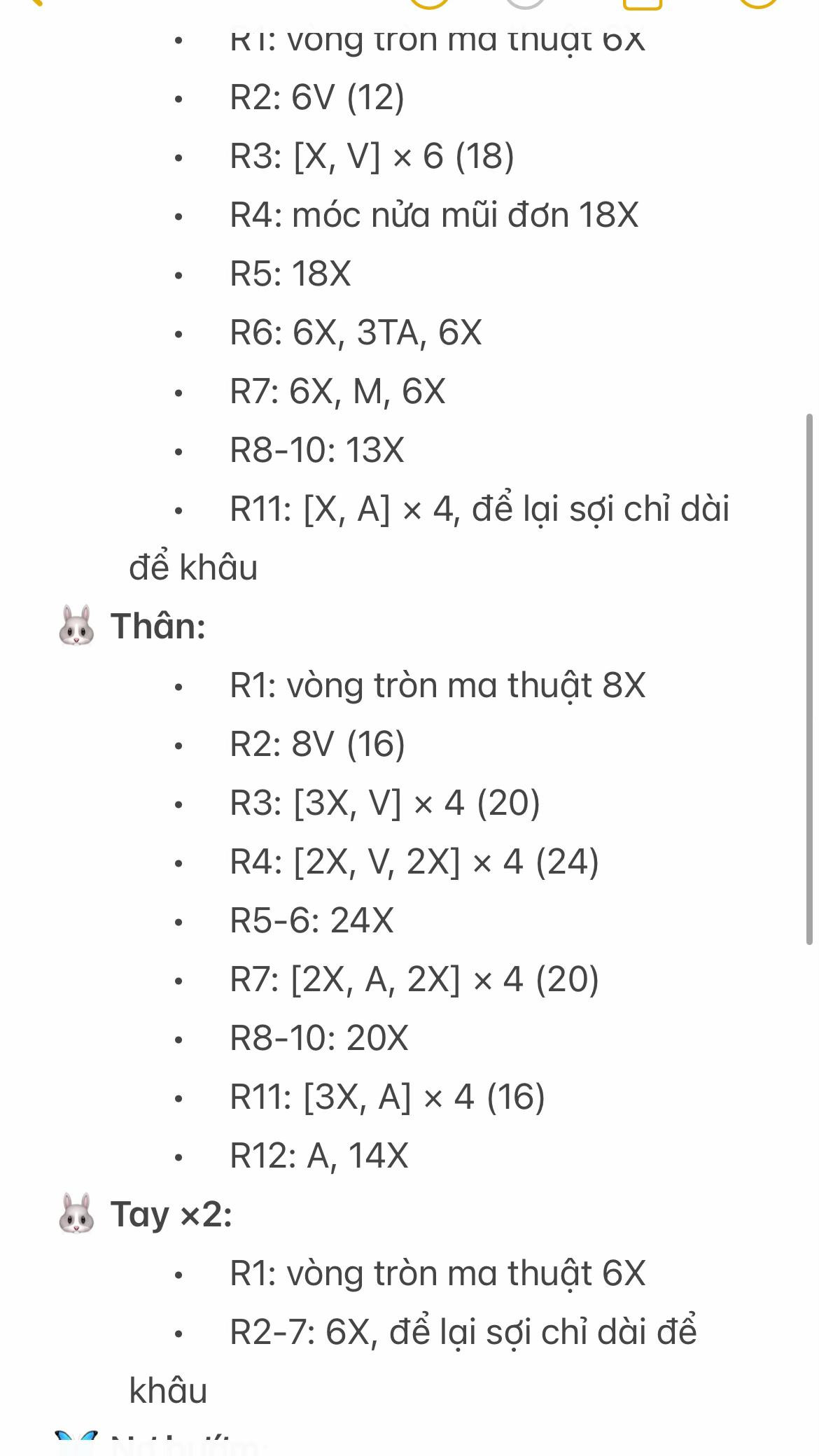 chart móc thỏ má hồng