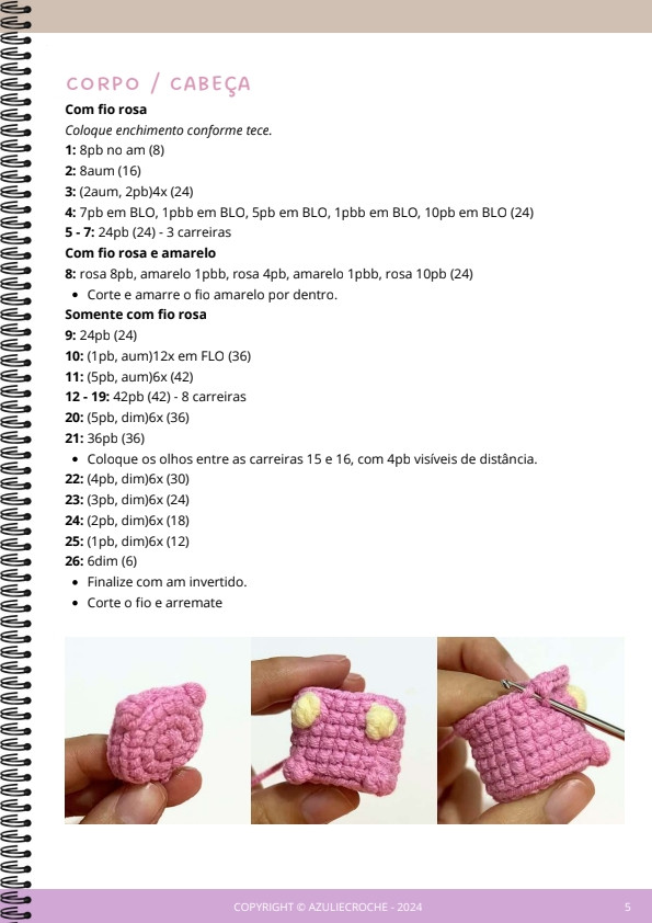 Chaveiro de Coelhinho em Crochê: Receita e Materiais Necessários