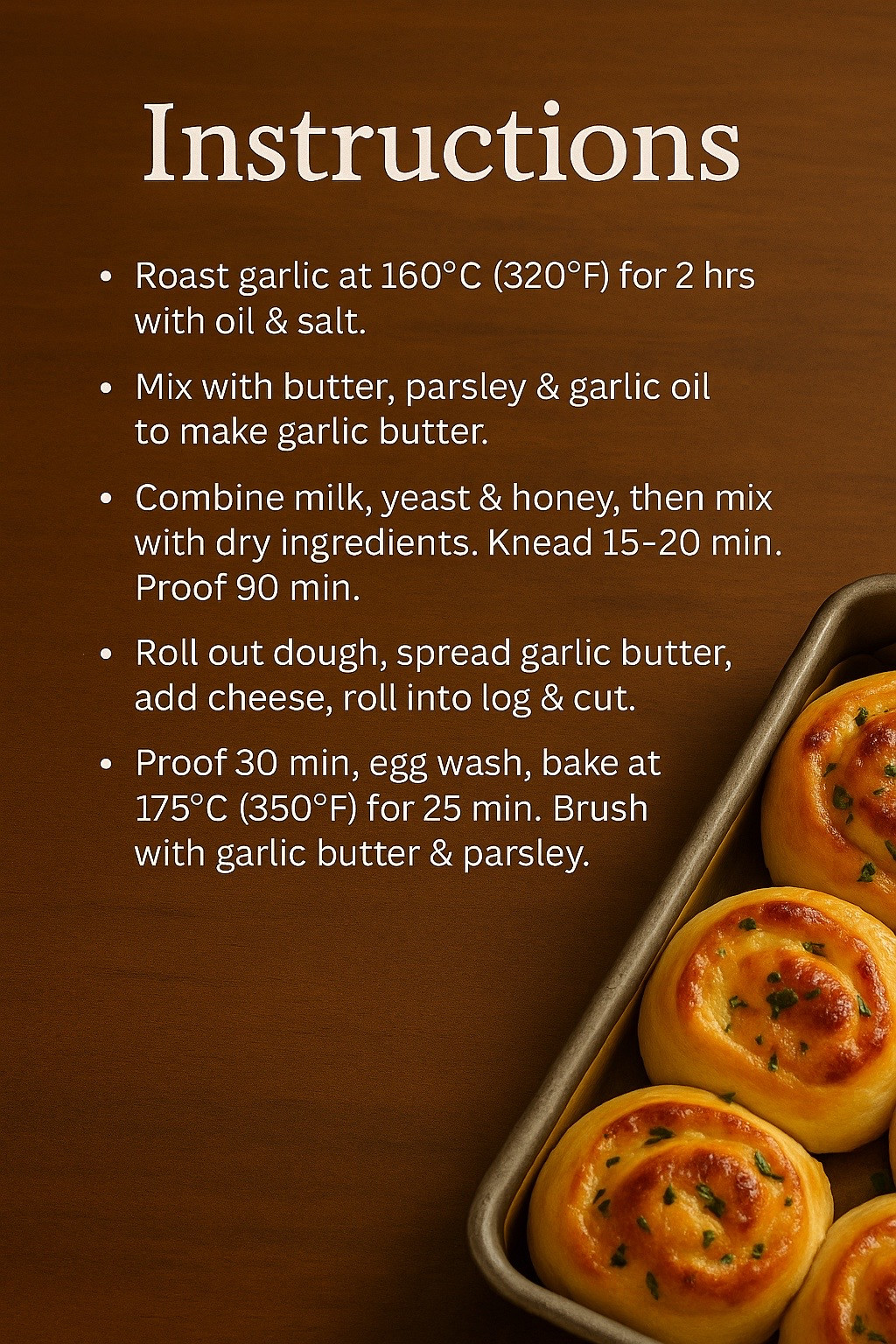 Cheese Garlic Rolls recipe