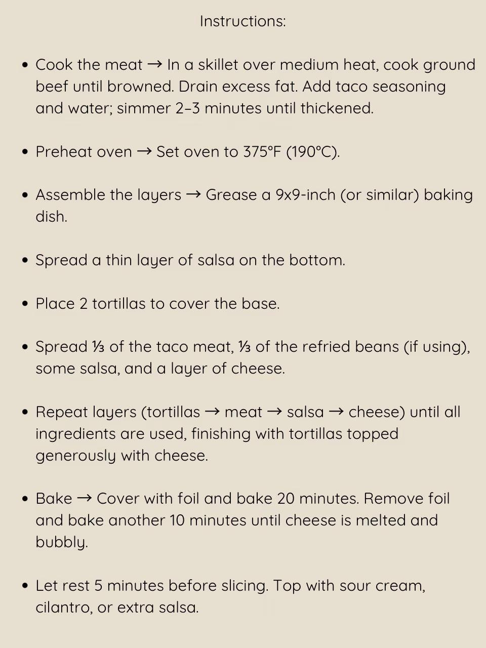 Cheesy Taco Bake