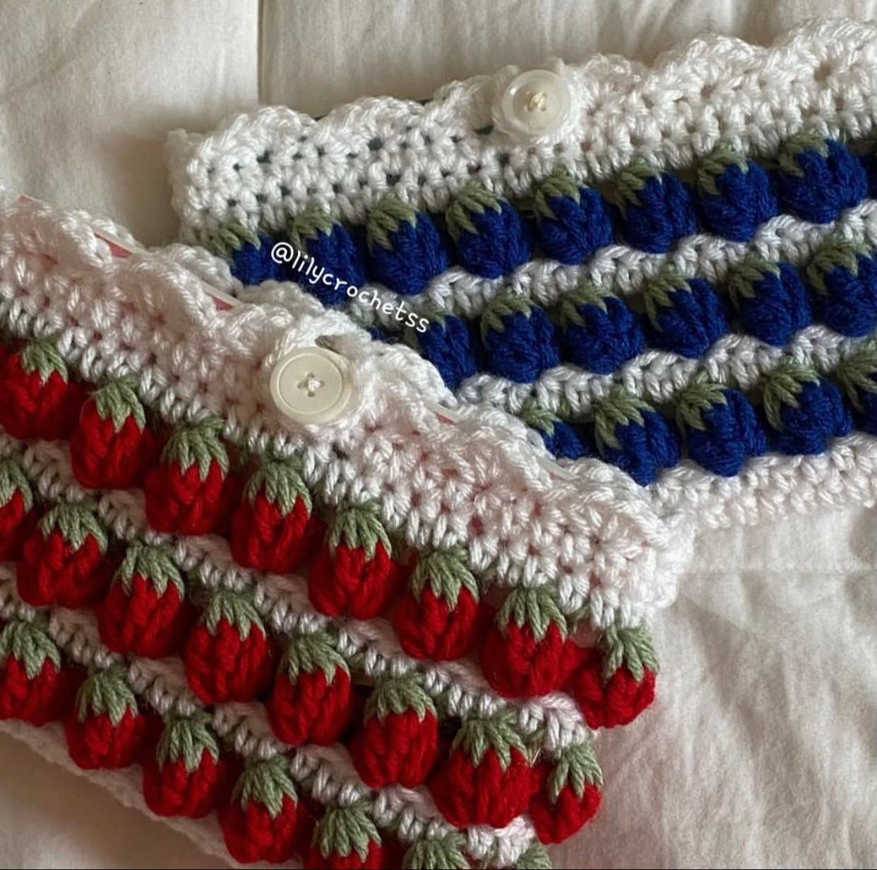 Colorful Crochet Pattern for Small Pouches with Button Closure
