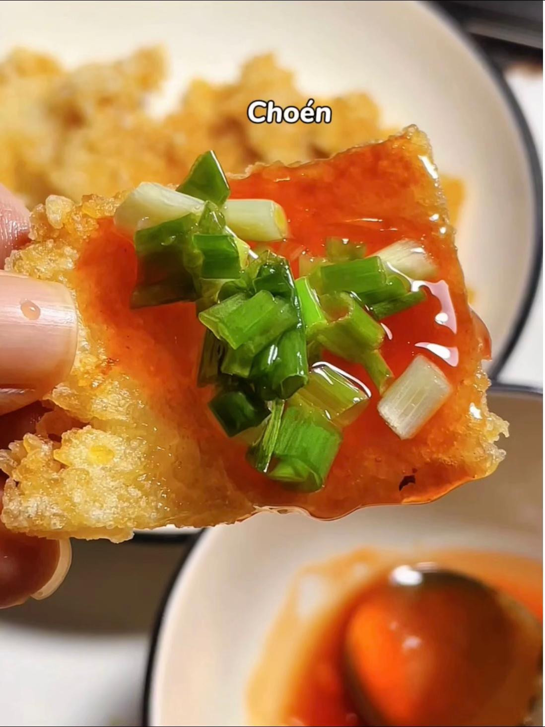 Cơm cháy sốt mỡ hành
