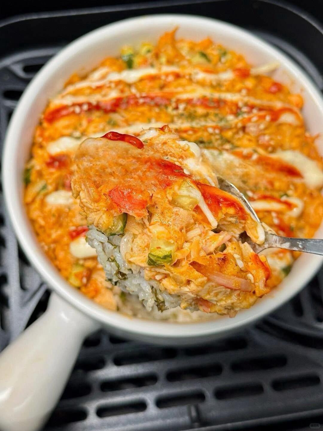 🫕CƠM TRỘN SUSHI CÁ HỒI NƯỚNG BẰNG NỒI CHIÊN KHÔNG DẦU 🍲