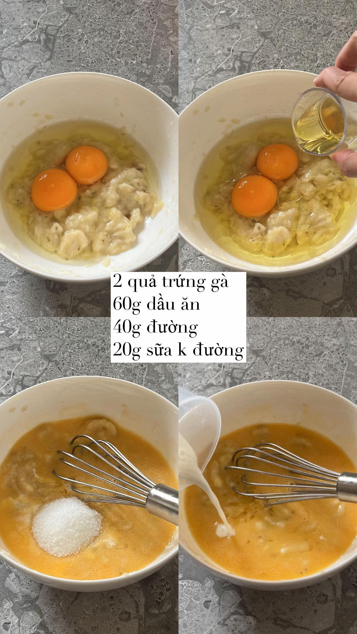công thức bánh chuối nướng