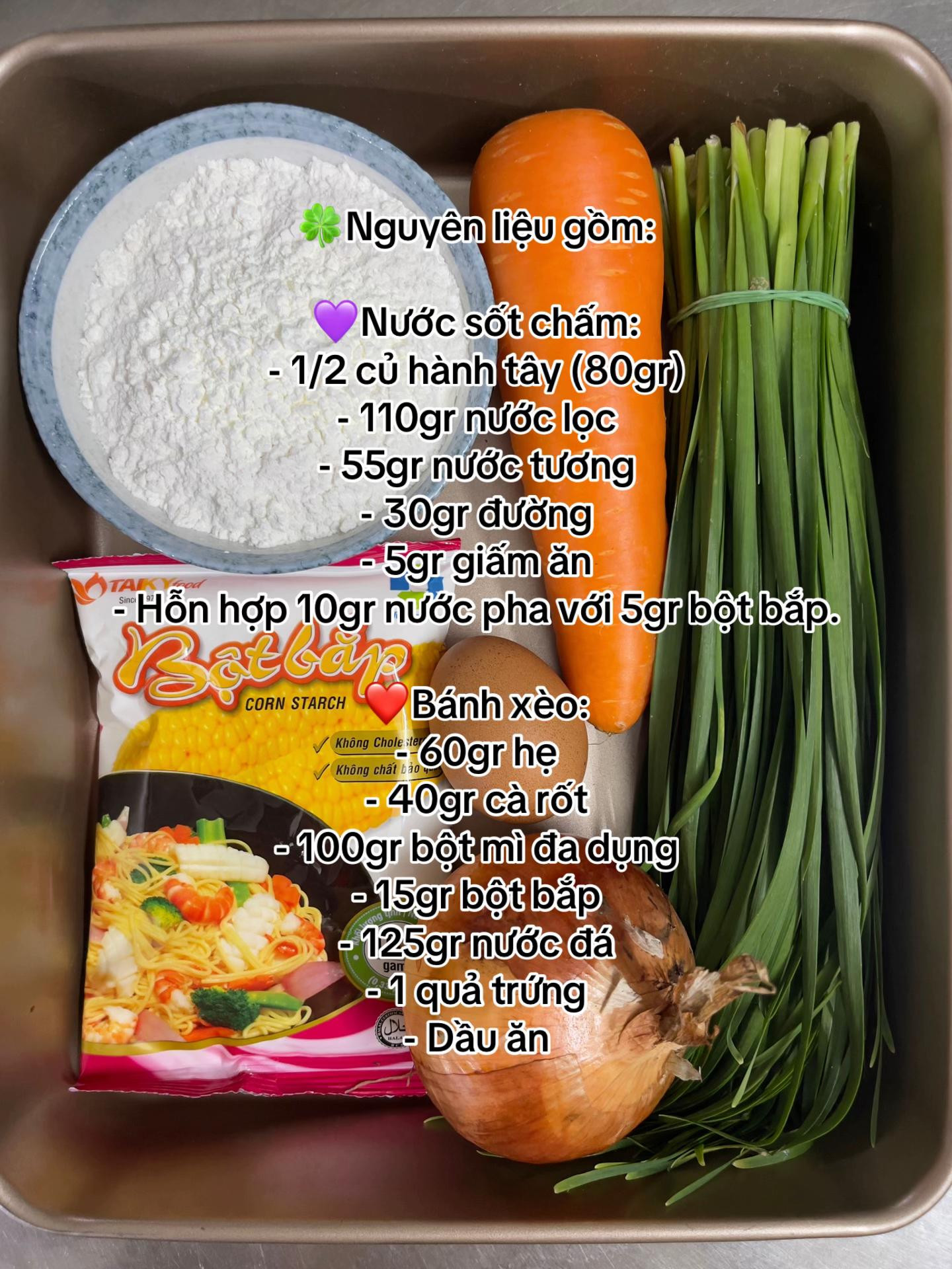 Công Thức BÁNH HẸ HÀN QUỐC