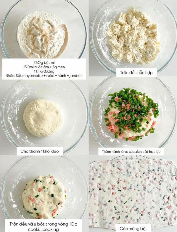 CÔNG THỨC BÁNH MÌ CHÀ BÔNG XÚC XÍCH
