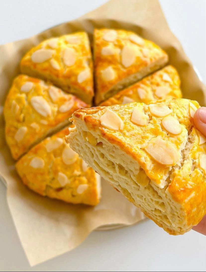 🍎 CÔNG THỨC BÁNH SCONE NHÂN TÁO HẠNH NHÂN 🍎