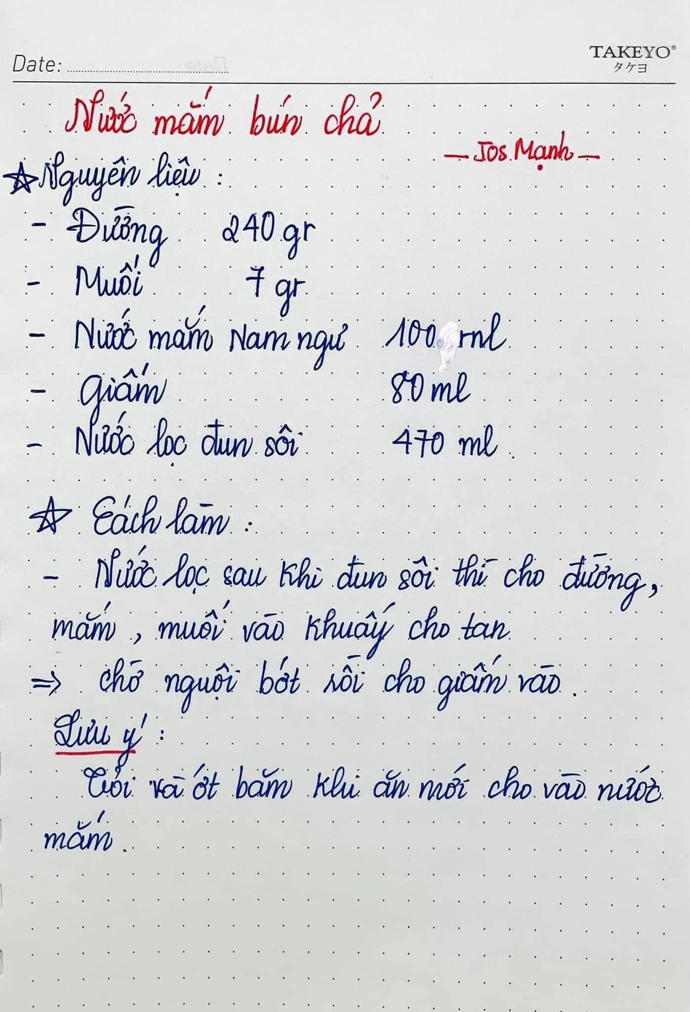 Công thức bún chả chuẩn kinh doanh