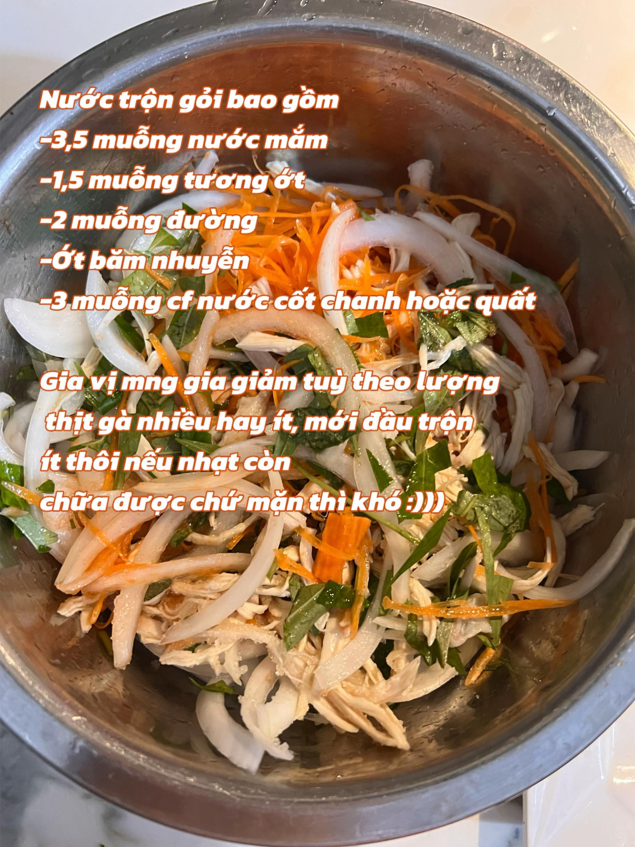 Công thức làm gỏi gà cực đơn giản